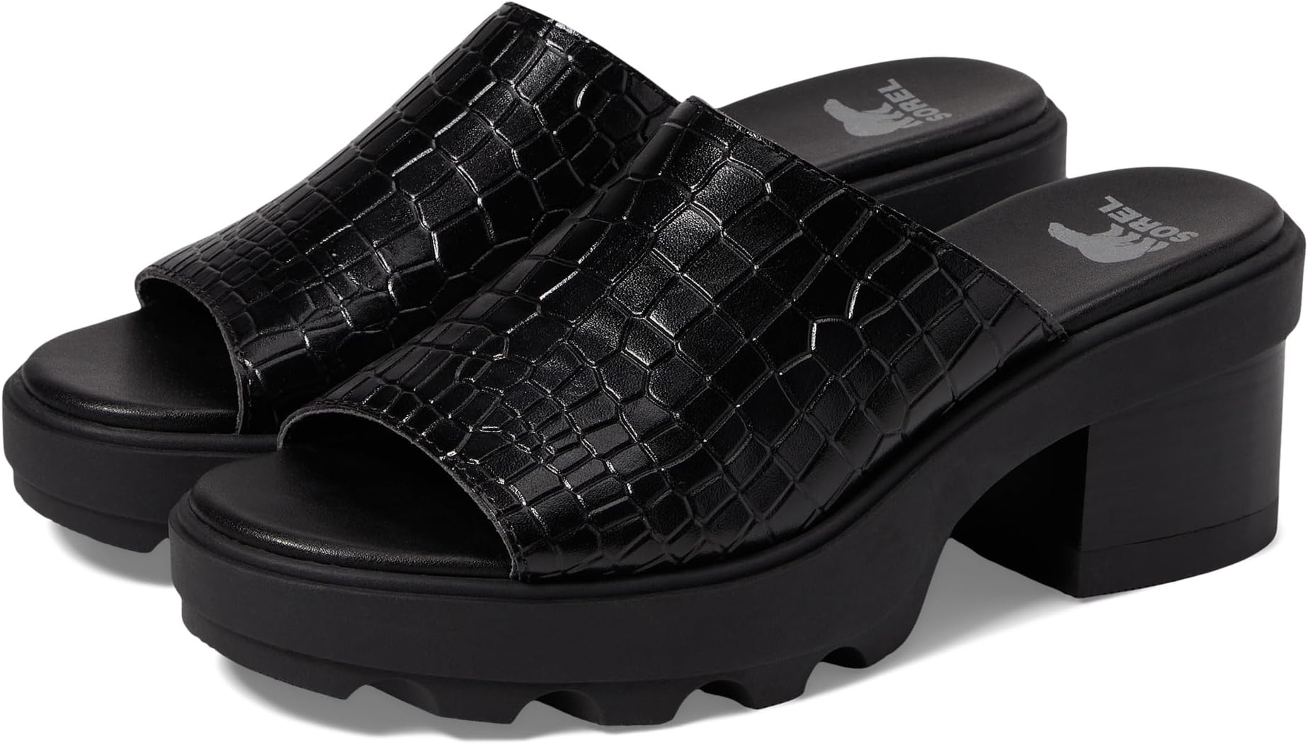 

Сандалии SOREL Joanie Heel Slide, цвет Black/Black