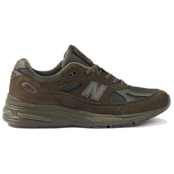 Кроссовки x stone island 991 v2 'military green' New Balance, зеленый — фото 2