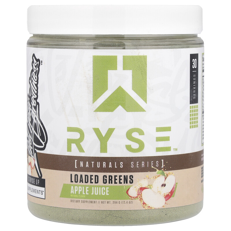

RYSE, Natural Series, зелень, яблочный сок, 294 г (10,4 унции)