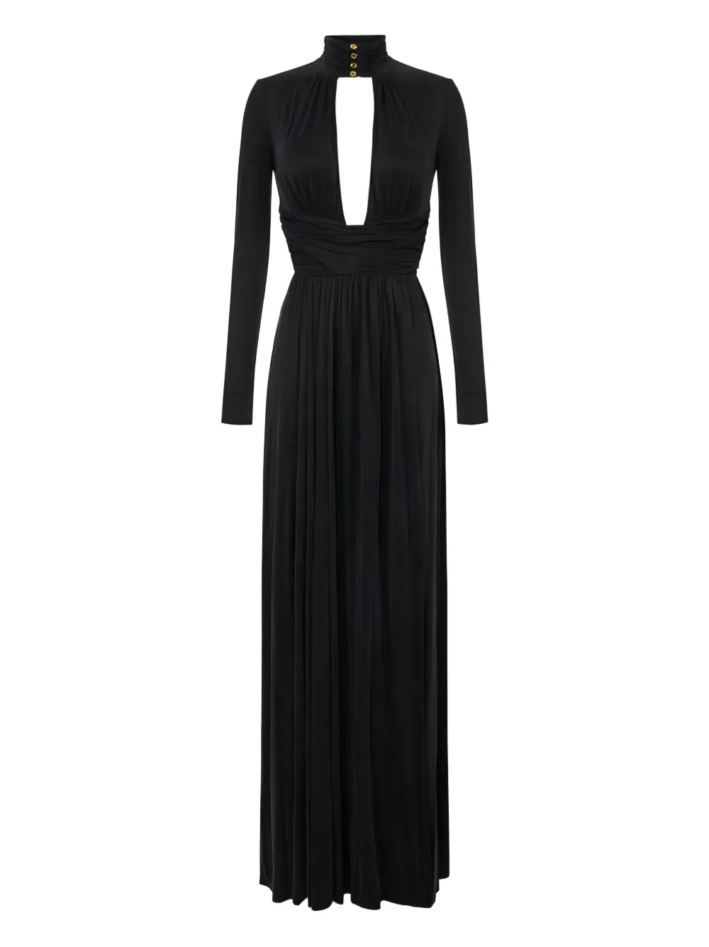 

Драпированное платье с перекрестным дизайном Red Carpet Elisabetta Franchi, черный