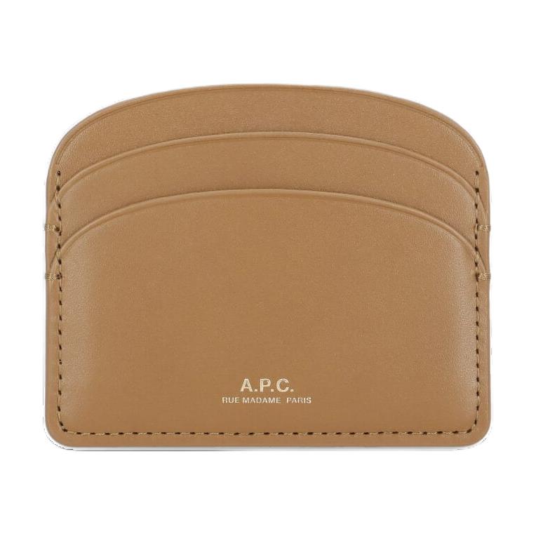 

A.P.C Кошелек для карт из коровьей кожи для женщин, коричневый