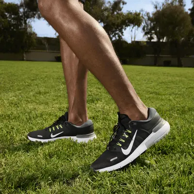 Кроссовки Nike Free Golf NN Golf Shoes (Wide), цвет Black/Iron Grey/Volt/White — фото 3