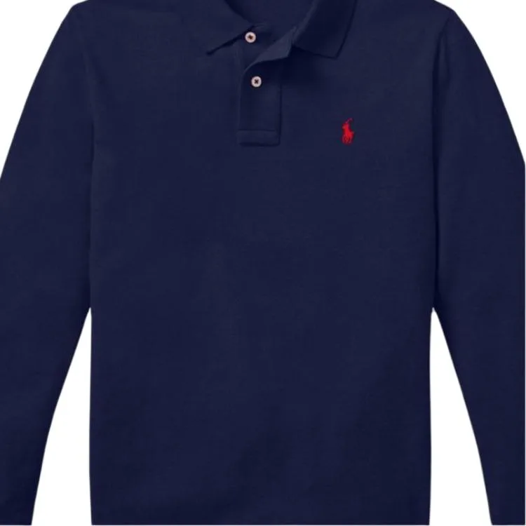 Поло для детей Polo Ralph Lauren, marine синий — фото 3