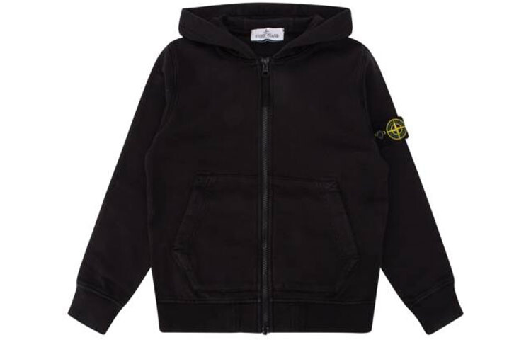 

Свитшот детский Stone Island на молнии, черный