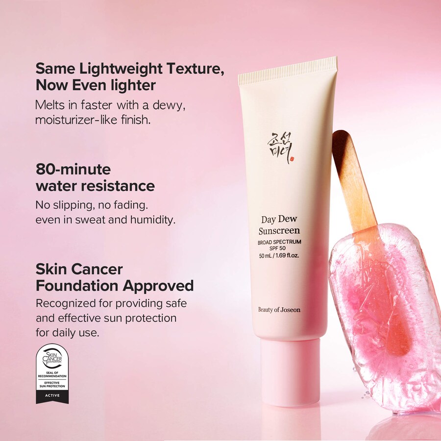 Легкий солнцезащитный крем Day Dew SPF 50 Beauty of Joseon, 1.69 oz/50 mL — фото 3