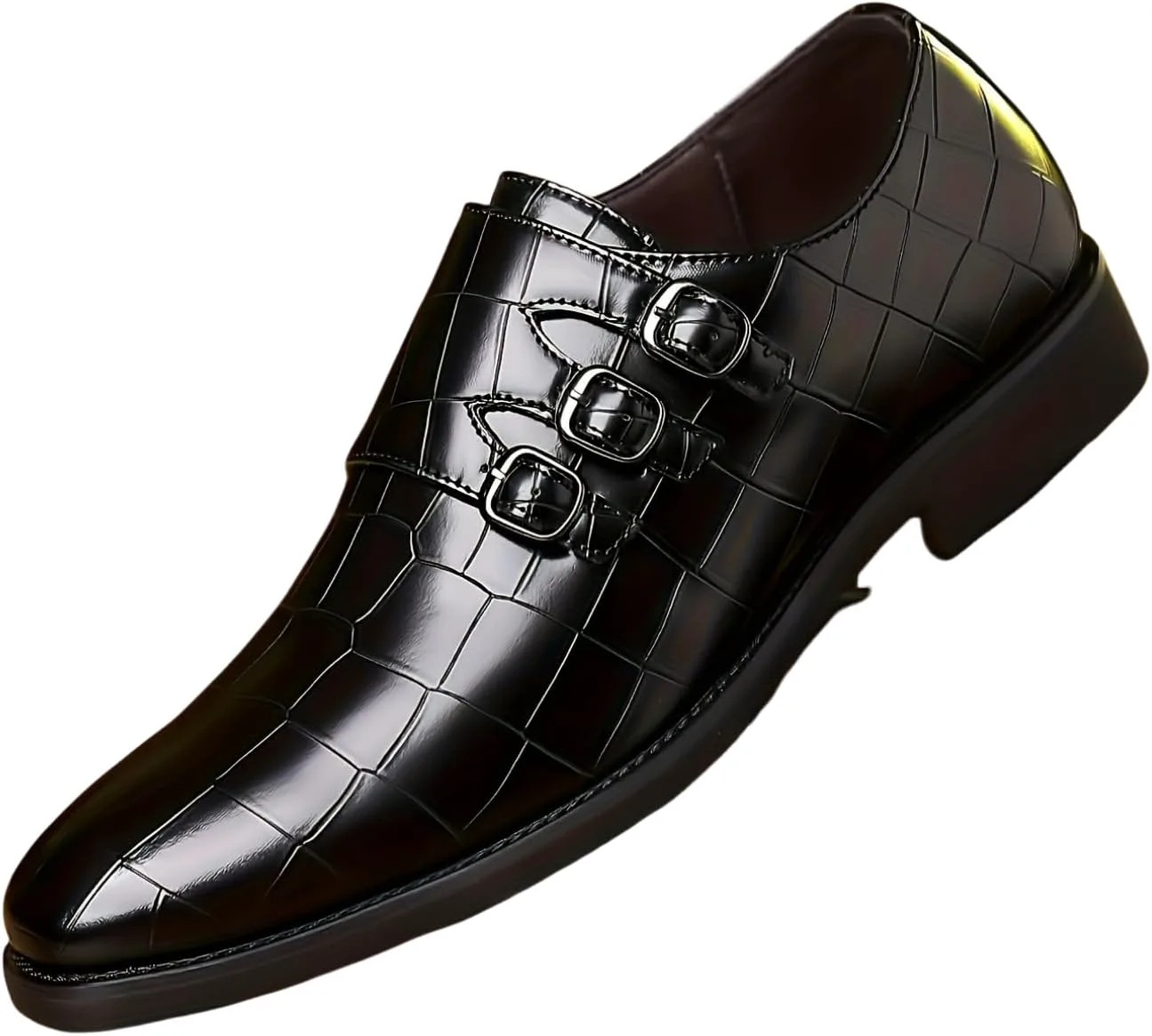 Men‘s Business Casual Shoes for Office, Daily Wear & Semi-Formal Occasions Hhhchpm, черный — фото 3