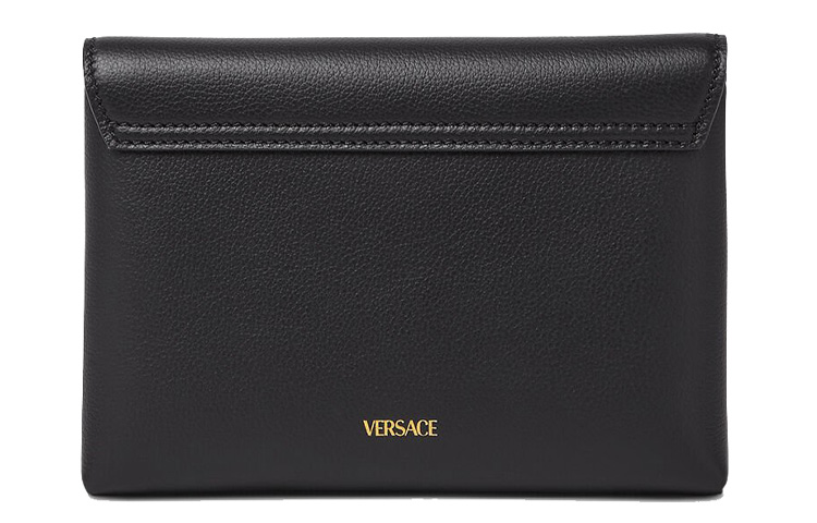 Женская черная сумка через плечо из телячьей кожи VERSACE, Set (Bag+Dust Bag) — фото 3