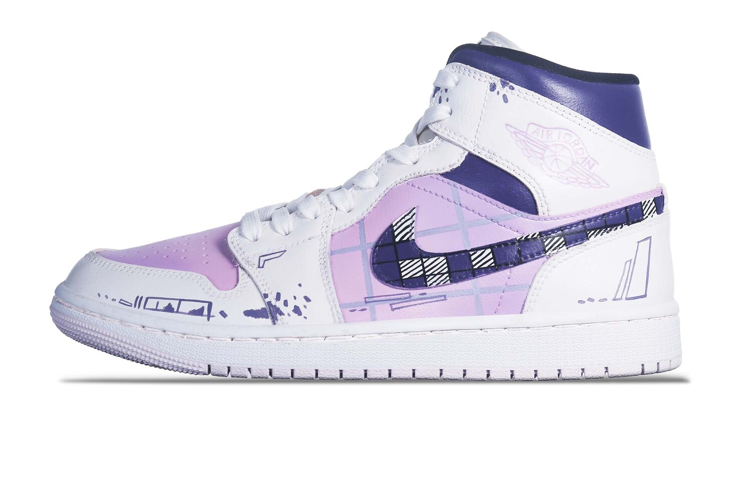 

Jordan Air Jordan 1 винтажные баскетбольные кроссовки женские, Pink