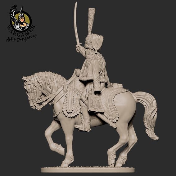 

Wargamer, Статуэтка, Виктория Французский гусар, 28 мм