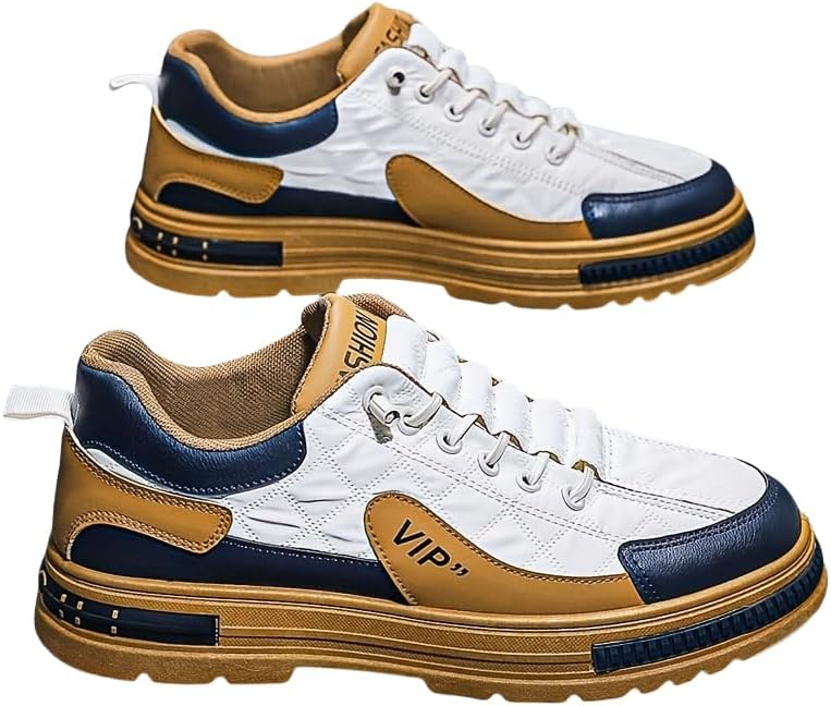 

Мужские модные кроссовки для скейтбординга в уличном стиле, удобные нескользящие повседневные спортивные кроссовки для активного отдыха на природе Azttoztto, бежевый