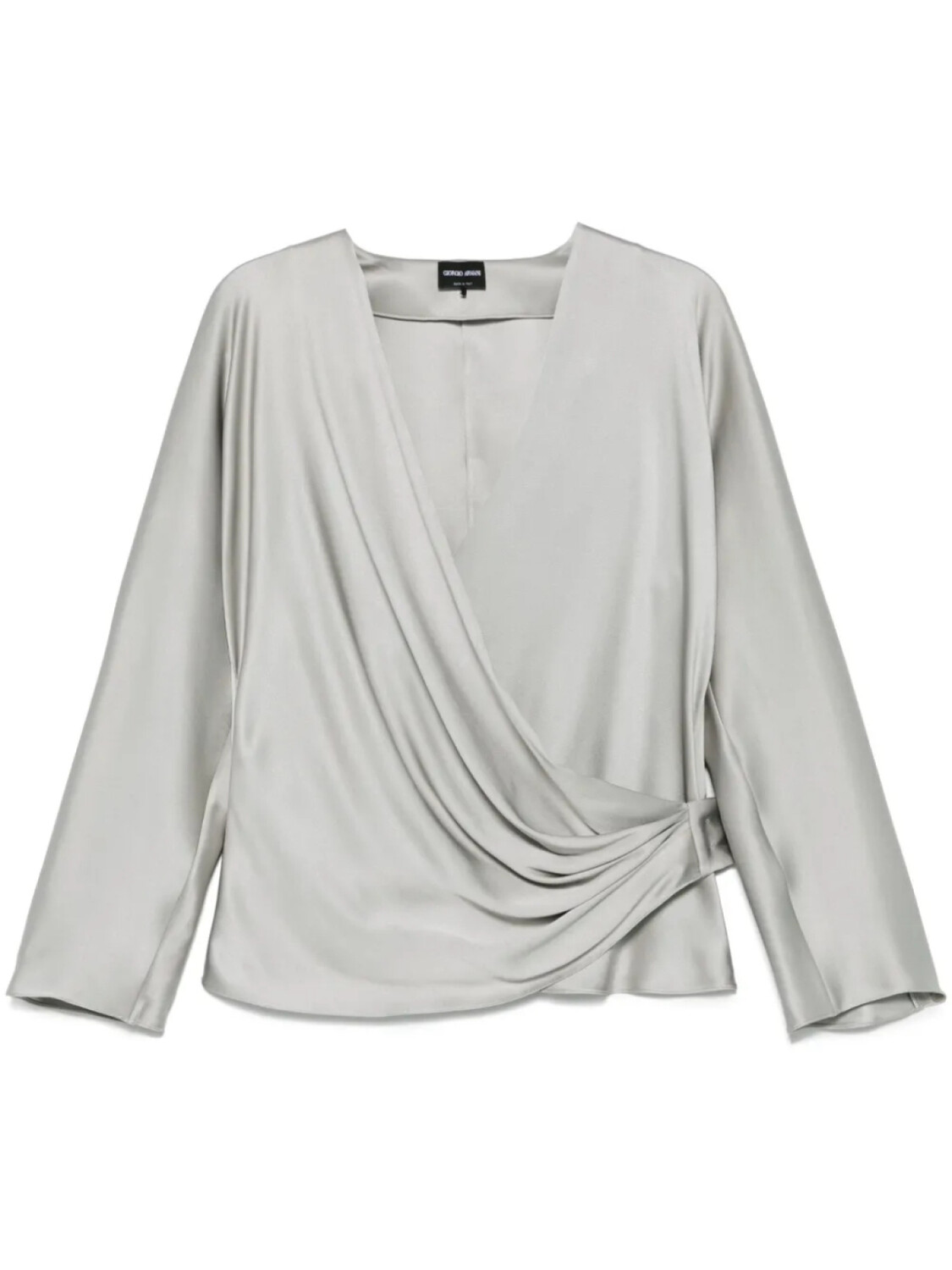 

Giorgio Armani блузка из ткани жоржет, серый