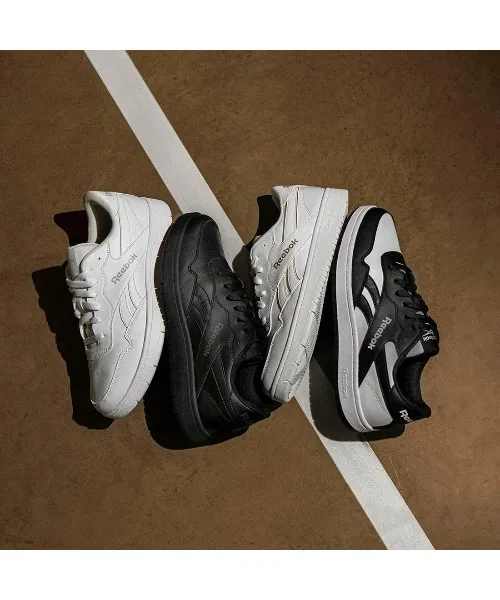 Унисекс кроссовки Reebok BB 1000 чёрно-белые — фото 2