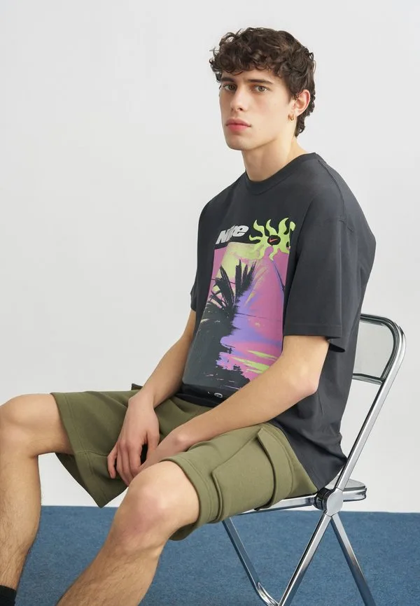 Футболка с принтом пальм Nike Sportswear, Off Noir