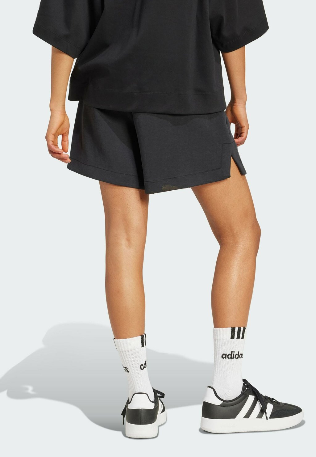 Шорты ALL SZN SOFT LUX LOOSE Adidas Sportswear, черный — фото 2