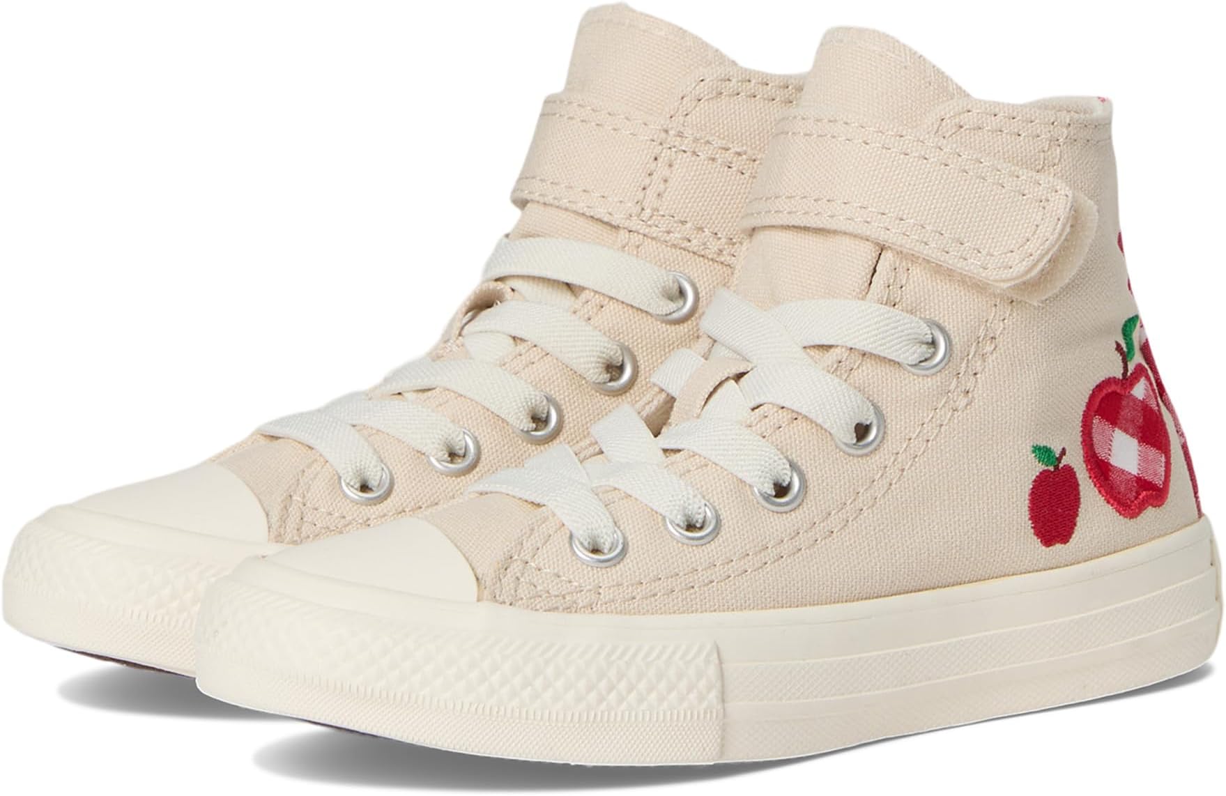 

Кроссовки Converse Kids Chuck Taylor All Star Checkered Accents Easy On, цвет Light Dune/Egret/Red