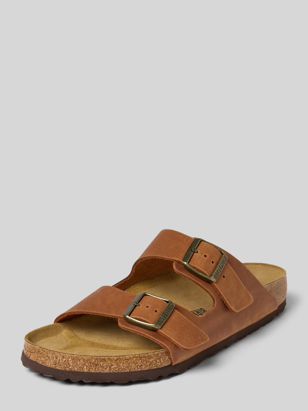 

Кожаные шлепанцы с пряжкой-застежкой, модель «Аризона» Birkenstock