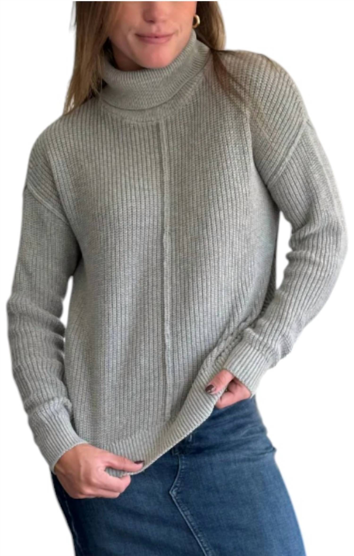 

Водолазка Essential Sweater в цвете Heather Grey bobi
