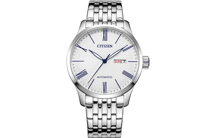 

CITIZEN Часы Classic Mechanical Automatic Mechanical Movement Stainless Steel Strap Watch Men's Watch White Dial