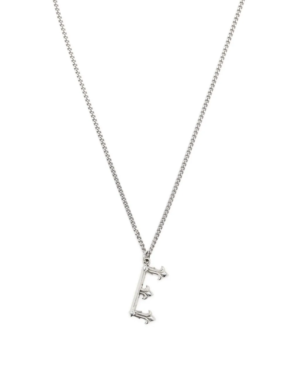 

Серебряное колье Alphabet Pendant E Emanuele Bicocchi, серебяный