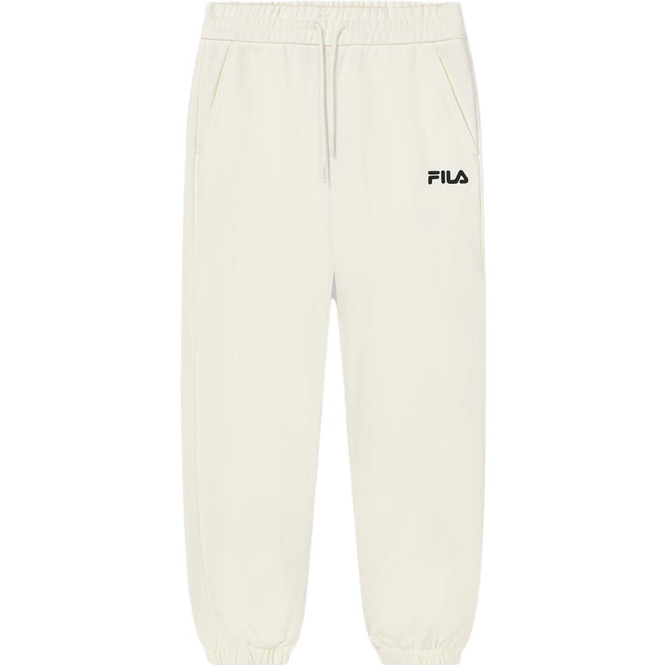 

FILA Трикотажные спортивные брюки мужские, молочно-соленые, белые