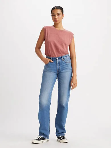 

Легкие женские джинсы 501 90-х годов Levi's, цвет Underline - Medium Wash