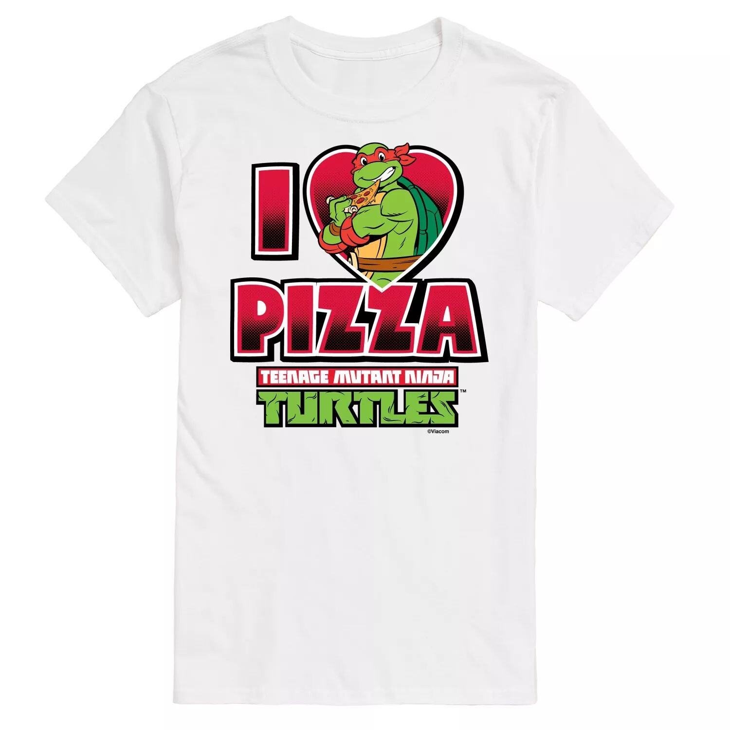 

Футболка с рисунком Big & Tall TMNT Love Pizza License, белый