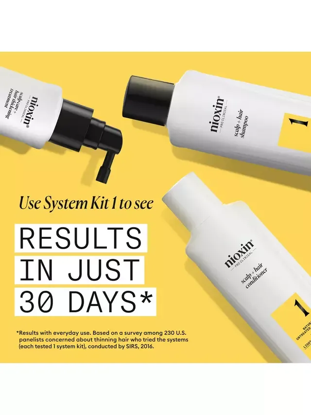 Шампунь Pro Clinical System 1 для утолщения кожи головы и волос, подходит для натуральных волос с легкой степенью истончения, 300 мл Nioxin — фото 3