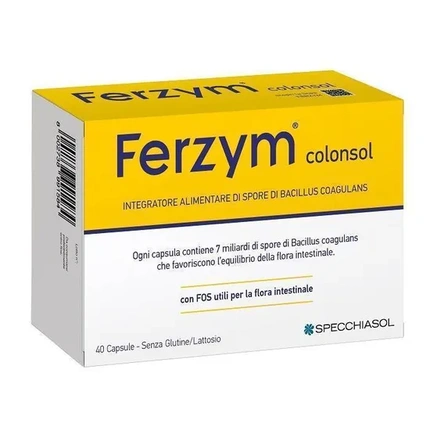 

Ferzym Colonsol 40 Capsule - пищевая добавка для здоровья Specchiasol