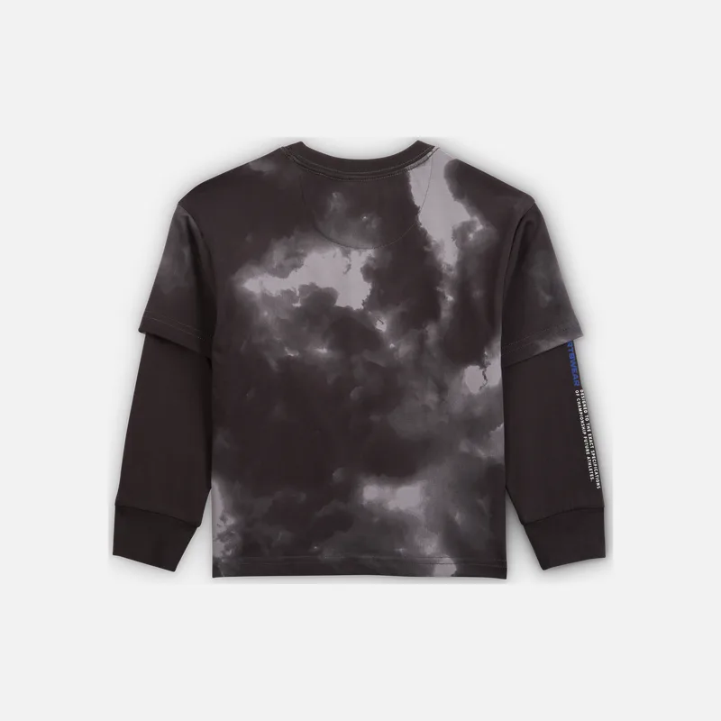 Футболка детская для возраста 3-7 лет Nike, Dark Smoke Gray — фото 3