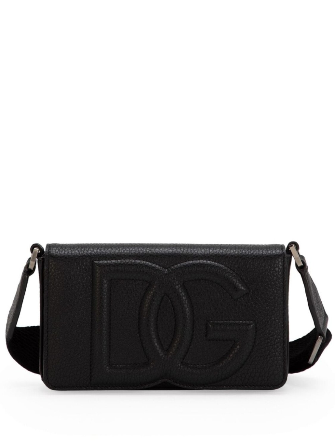

Dolce & Gabbana сумка-мессенджер с тисненым логотипом, черный