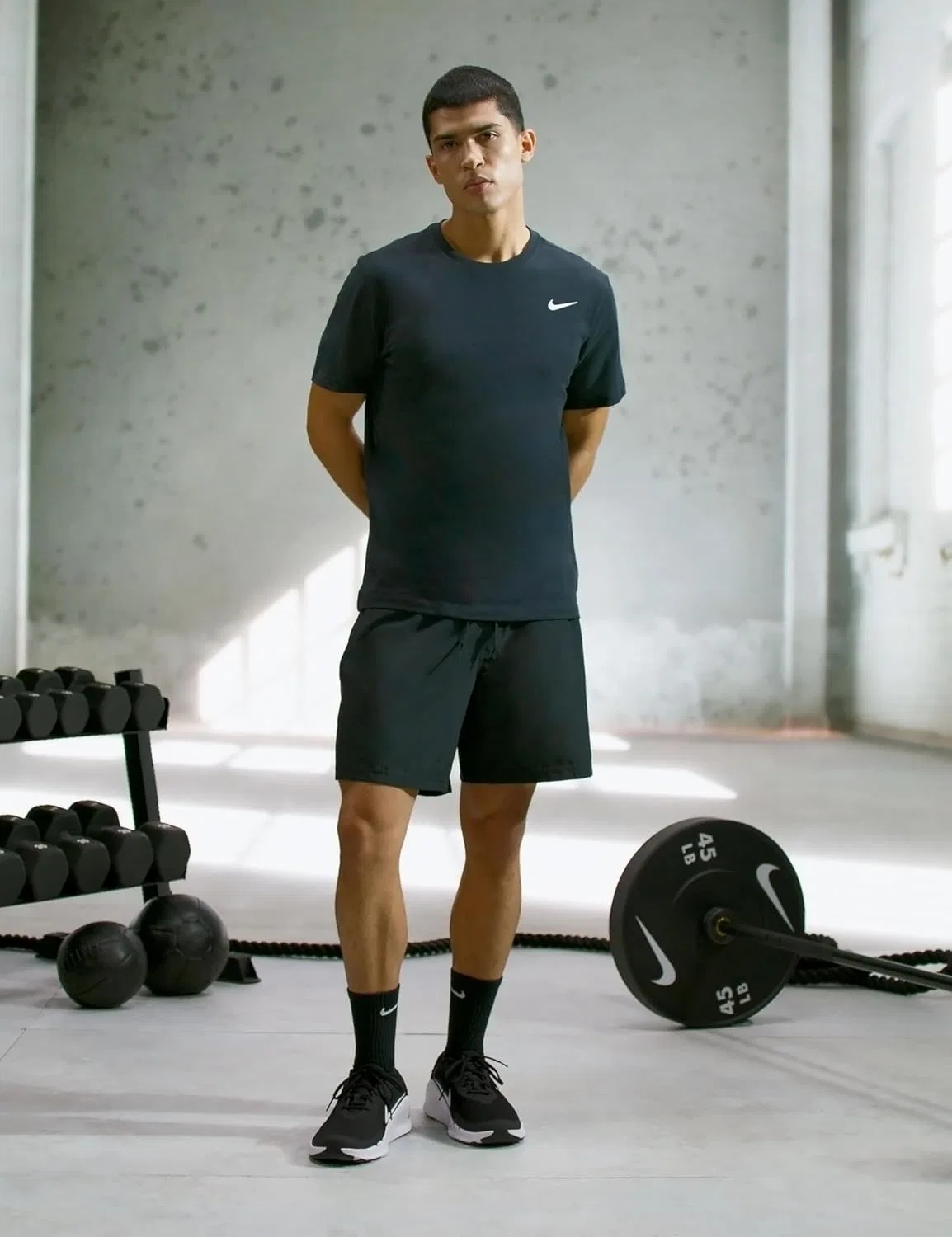 Мужские тренировочные кроссовки Nike Flex Train, Black / White / Anthracite — фото 3