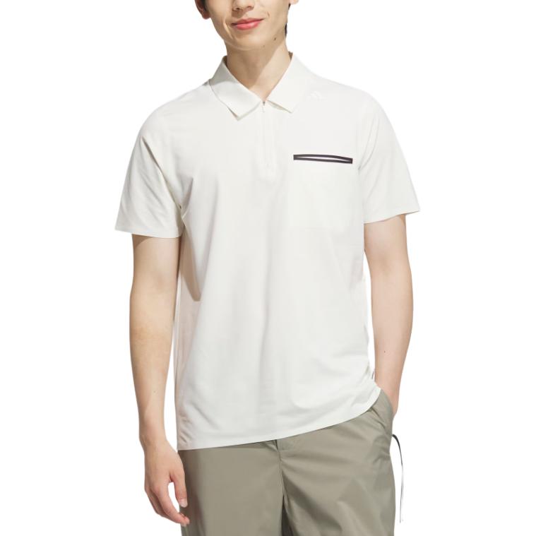 Adidas SS25 Polo Shirt Men's Jade White — фото 3
