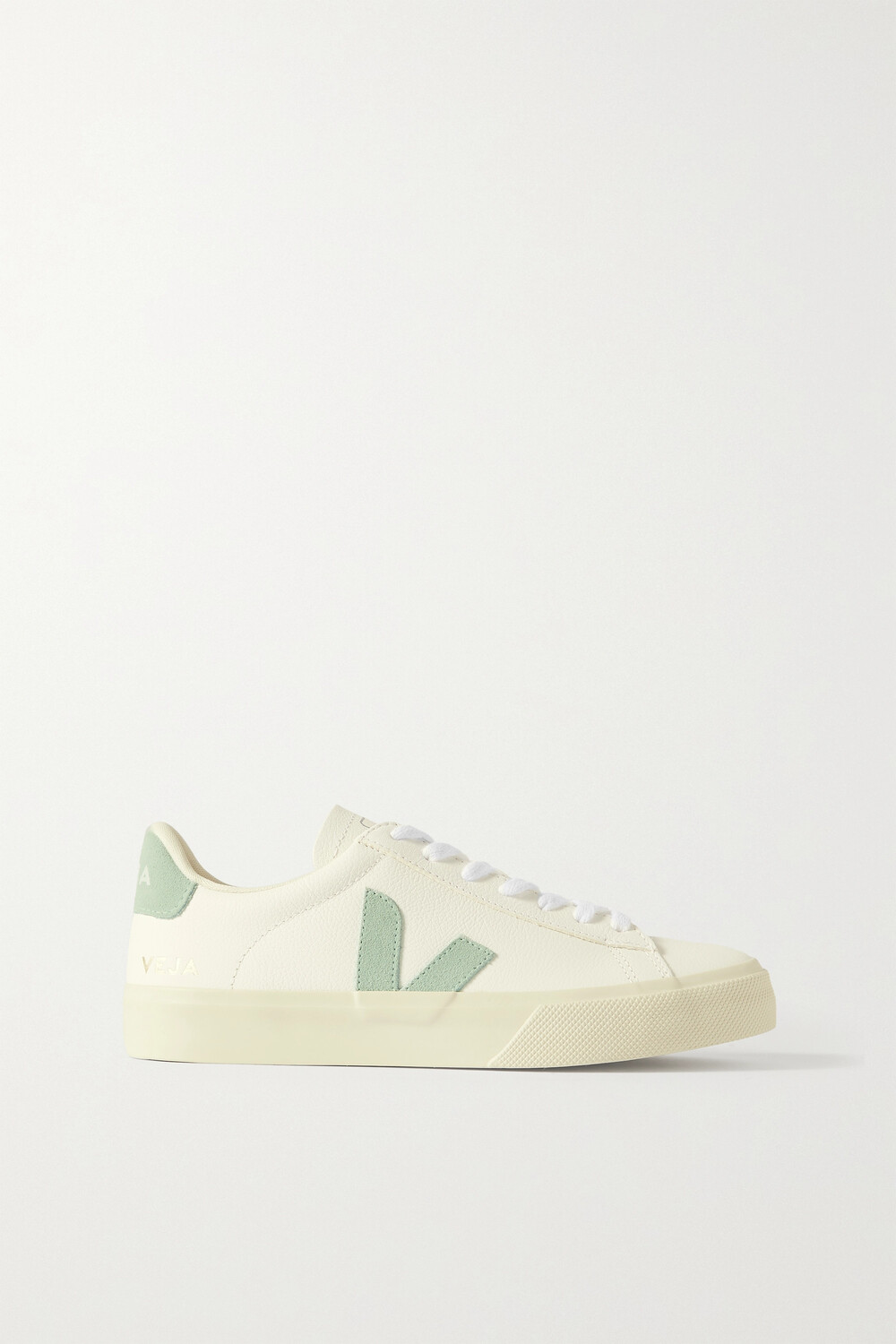 VEJA + Кожаные кроссовки NET SUSTAIN Campo с замшевой отделкой, белый — фото 4