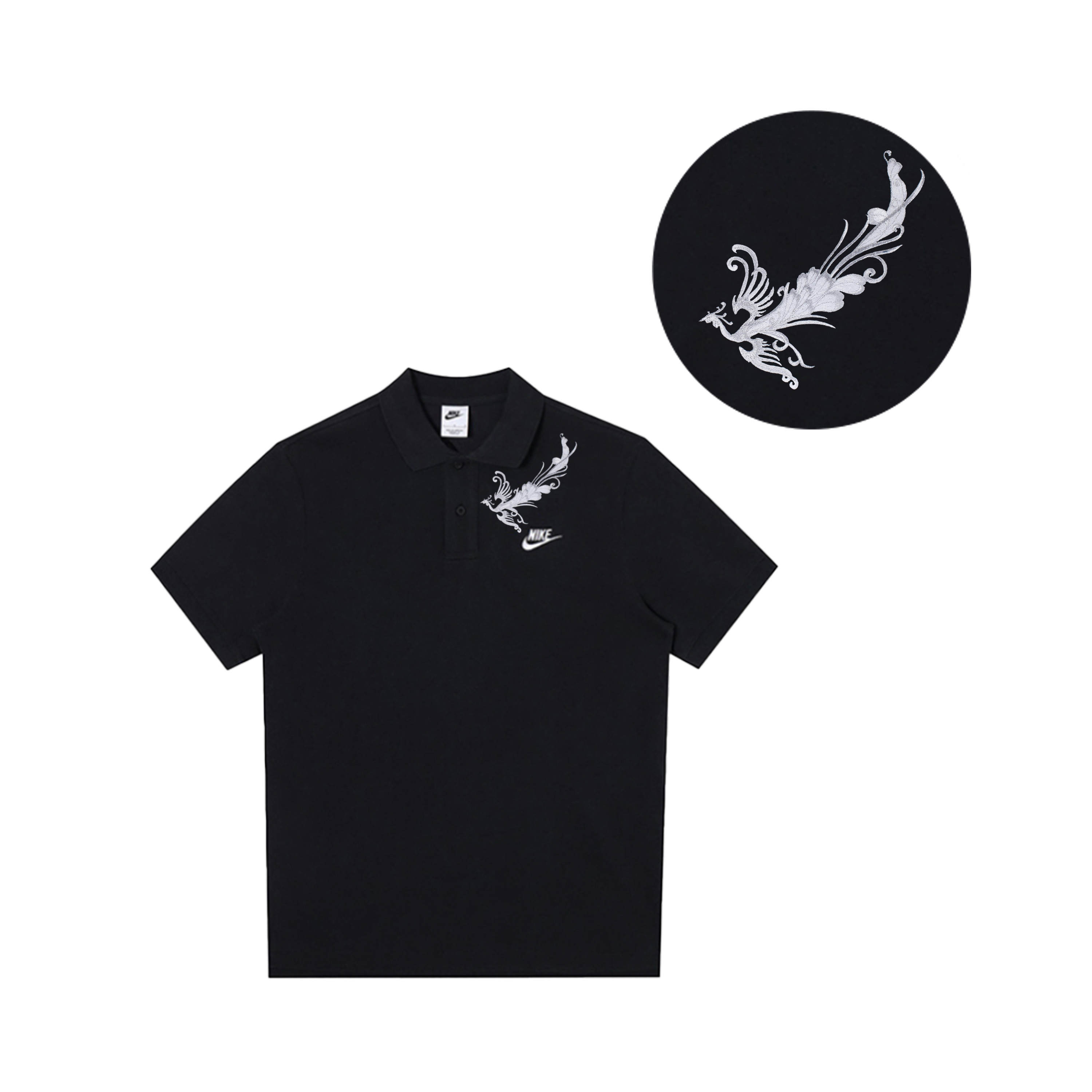 

Nike Спортивная поло мужская black, Черный, Nike Спортивная поло мужская black