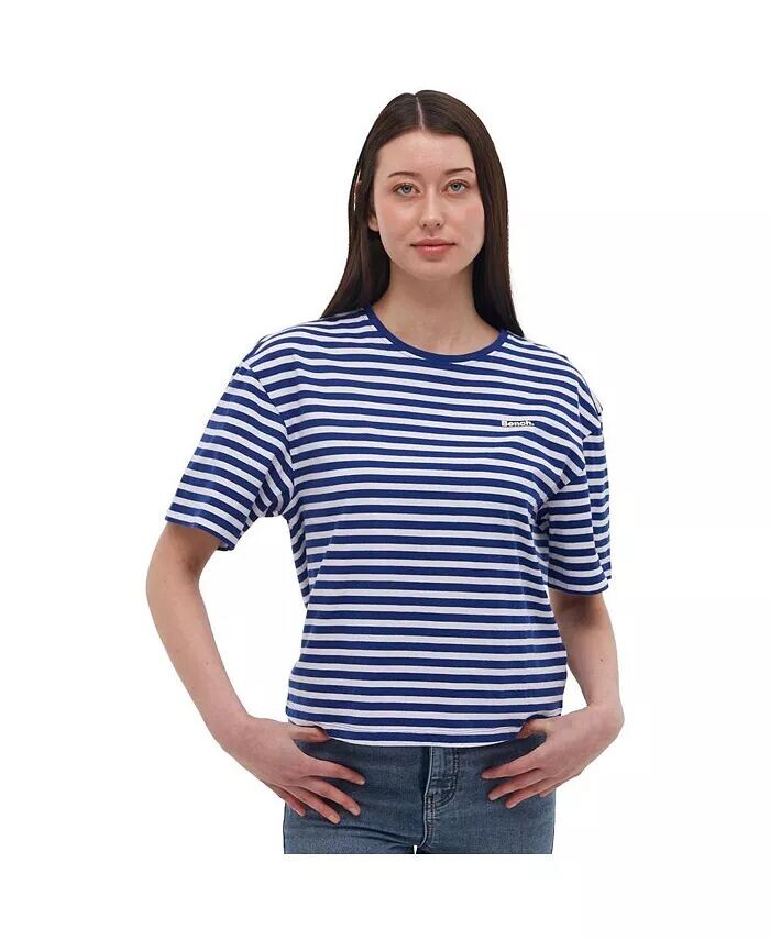 

Женская футболка Aife Over Stripe Bench DNA, синий