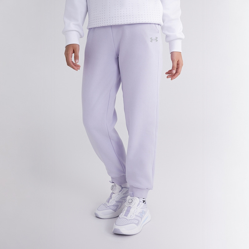Подростковые вязаные спортивные штаны для всесторонних тренировок Under Armour, светло-фиолетовый — фото 4