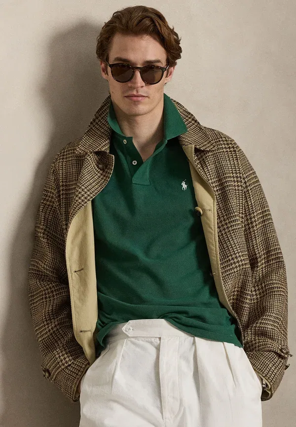 Поло сетчатое Polo Ralph Lauren, новый лес — фото 4
