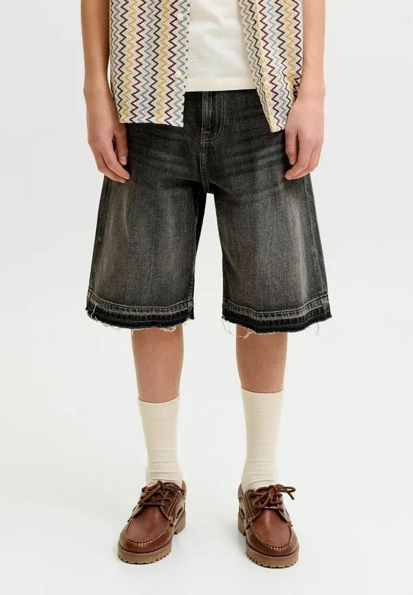 Джинсовые шорты Jack & Jones Junior, черный деним — фото 2