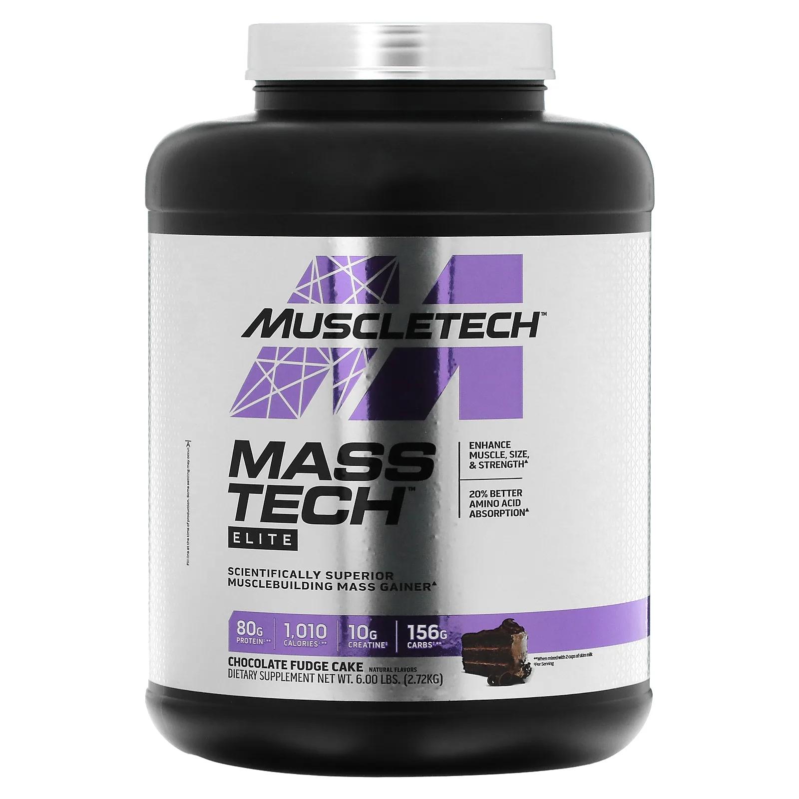 

MuscleTech Mass Tech Elite Chocolate Fudge Cake 6 lbs (2.72 kg)