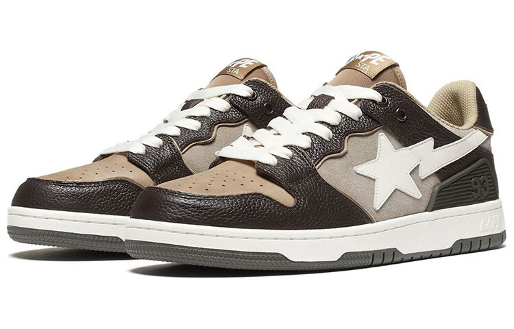 BAPE Bape SK8 Sta Коричневый Слоновая кость A Bathing Ape — фото 3