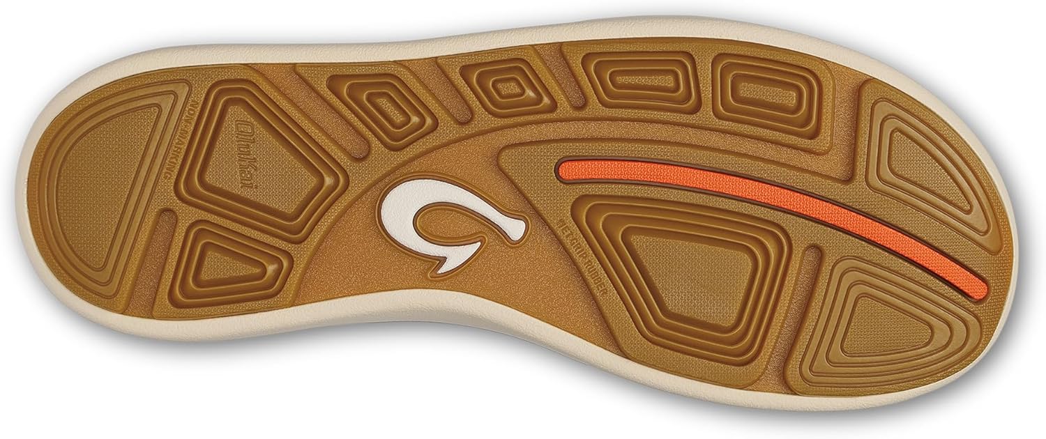 Мужские лодочные кроссовки OLUKAI Moku Slip-On, улучшенное сцепление и удержание, легкая и дышащая сетка, комфортная посадка и носка в течение всего дня, Island Salt/Koi — фото 4