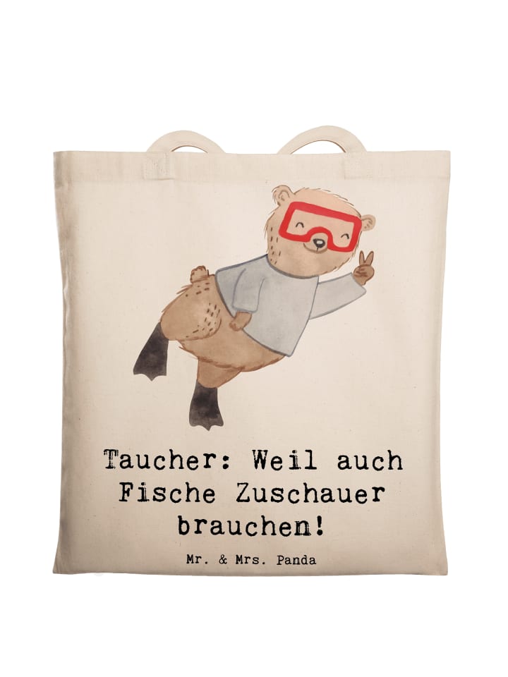 

Mr. & Mrs. Panda Сумка для зрителей, занимающихся дайвингом, с надписью кремового цвета