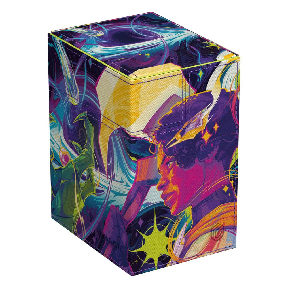 

Ultimate Guard Magic The Gathering Edge of Eternities Haliya and Tezzeret Flip n Tray 133+ Xenoskin Deck Case, мультиколор