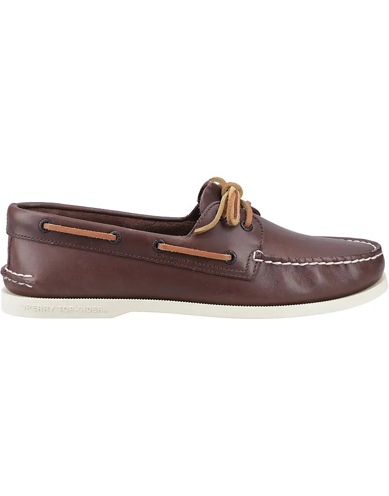 

Туфли-лодочки Sperry Authentic с двумя парами люверсов коричневого цвета
