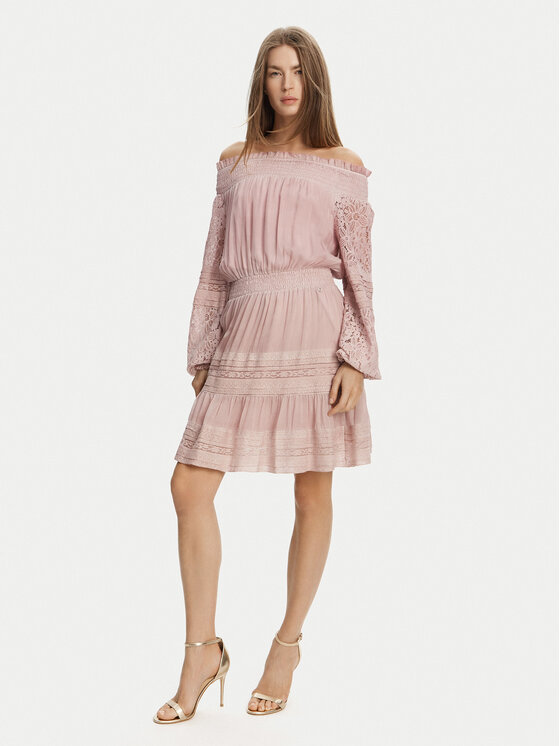 

Коктейльное платье стандартный крой W5GK24 WE550 Guess, розовый