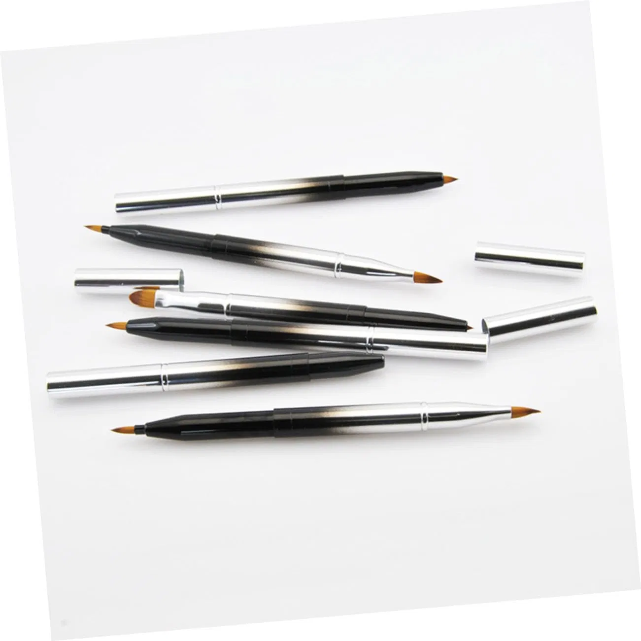 Кисть для губ SMASOLO Genesis Gradient Black двусторонняя телескопическая — фото 4