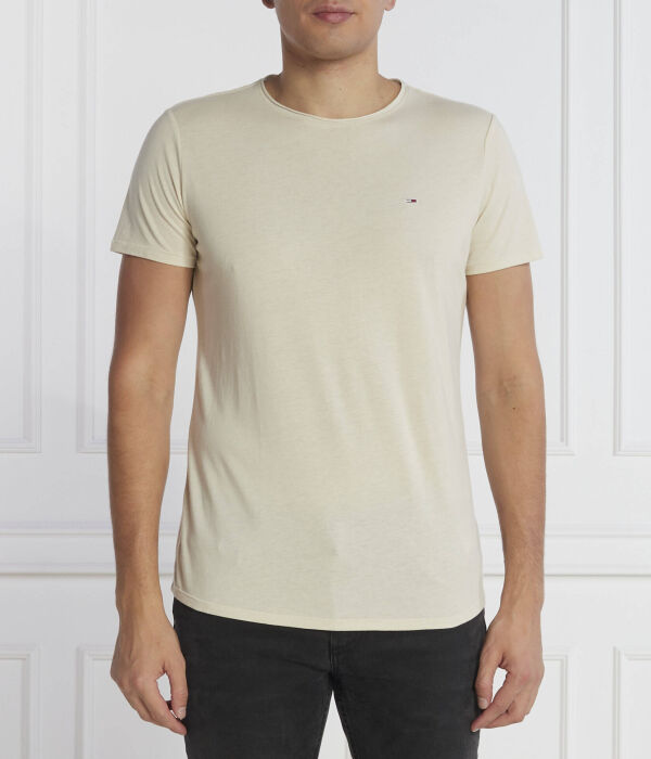 

Футболка цвета яшмы Slim fit Tommy Jeans, зеленый