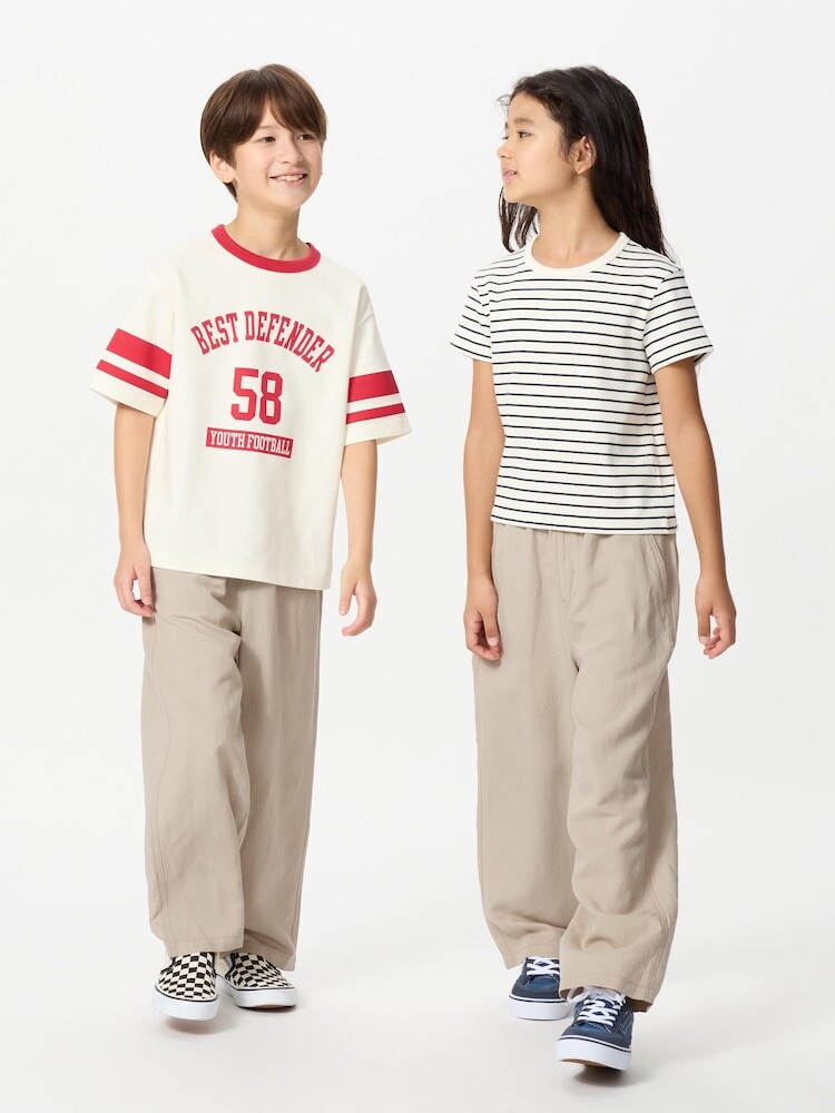 

Широкие брюки из льняной смеси Uniqlo, цвет 31 бежевый
