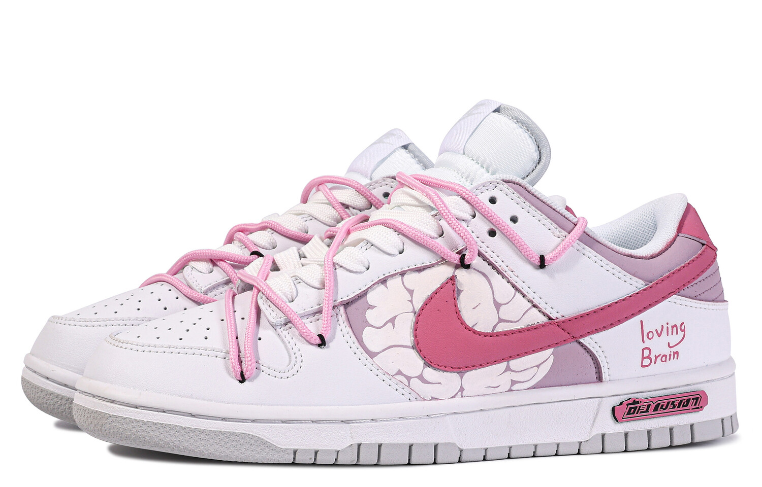 

Кроссовки Nike Dunk Skateboard Shoes Men Low-Top Pink/White