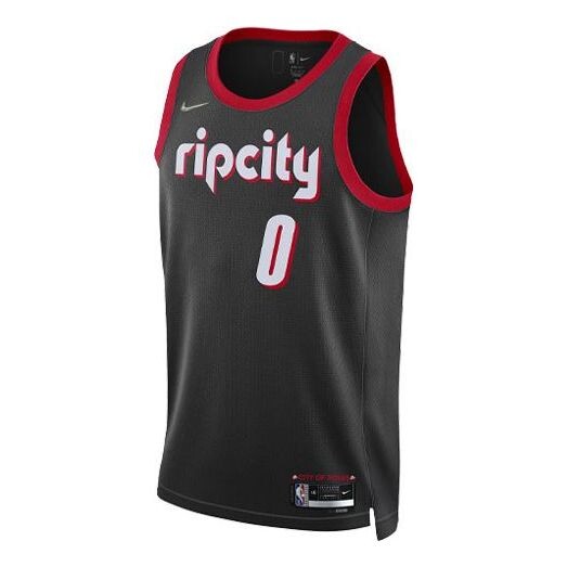 

Майка Nike x NBA Portland Trail Blazers Jerseys 'Damian Lillard 0', черный